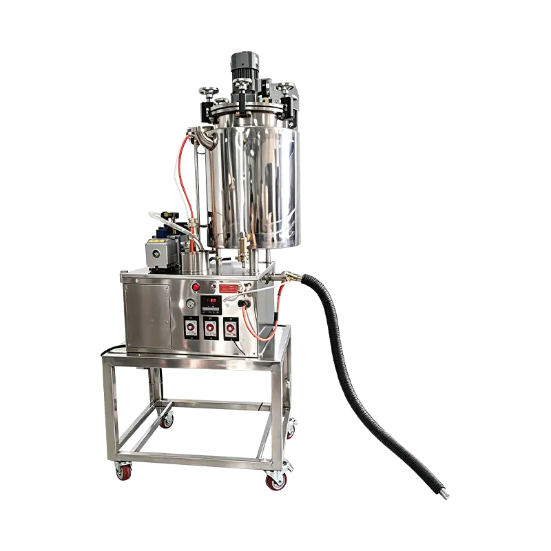 Kozmetik Maskara için Yarı Otomatik Isıtmalı Vakum Dolum Makinesi