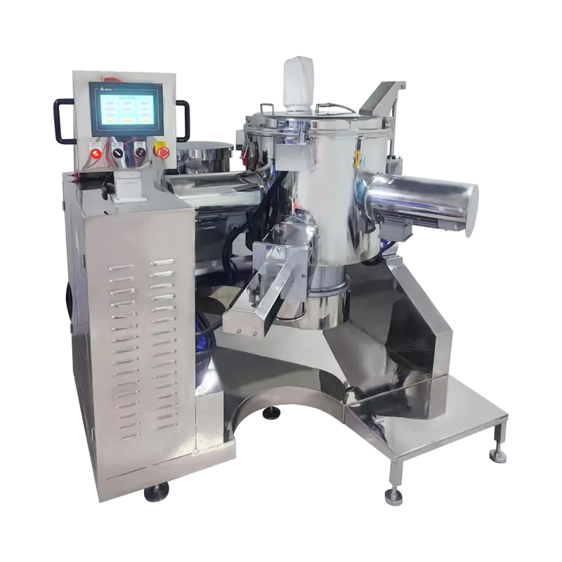 100L Triple-Chopper High Speed Powder Mixer Machine with Oil Spraying System